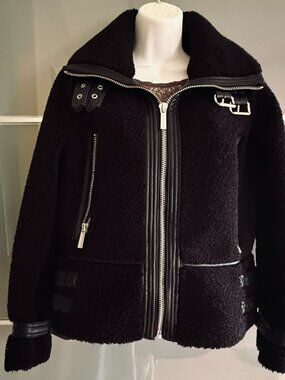 Michael Kors Rich Black Jacket – Like New / Mint Condition. Size S, fits S/M.